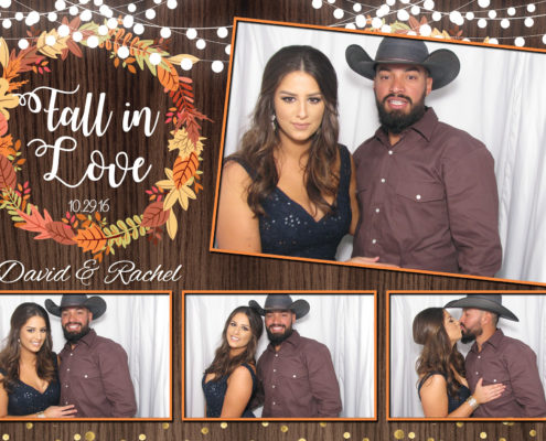 Couples pose in photo booth
