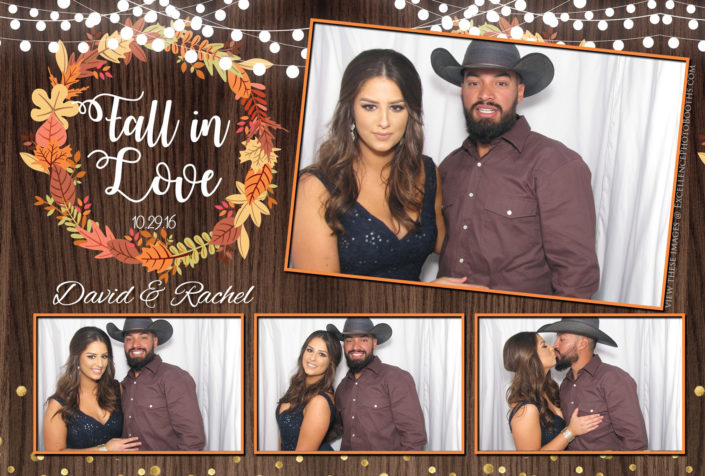 Couples pose in photo booth